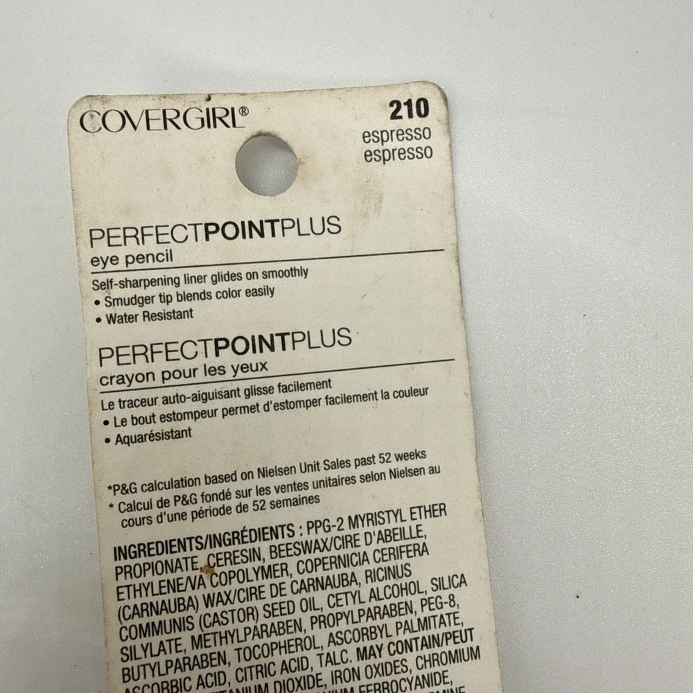 Lot X 2 COVERGIRL 210 Espresso Perfect Point PLUS Eyeliner Pencil .008 oz.